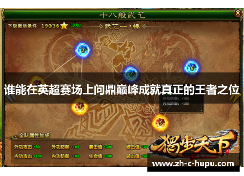 谁能在英超赛场上问鼎巅峰成就真正的王者之位 谁能在英超赛场上问鼎巅峰成就真正的王者之位